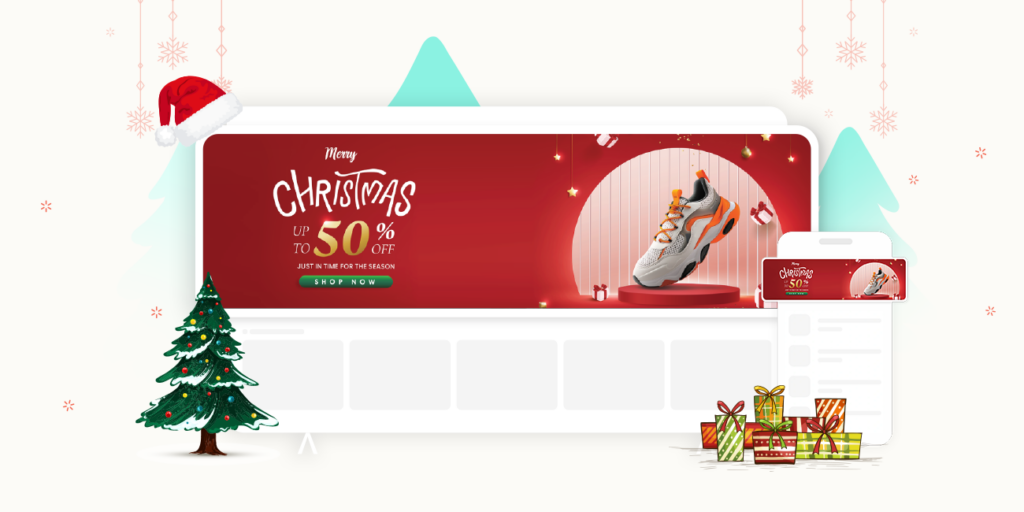 Multi-channel ad strategy to reach and acquire more users during this Christmas and year-end sale.